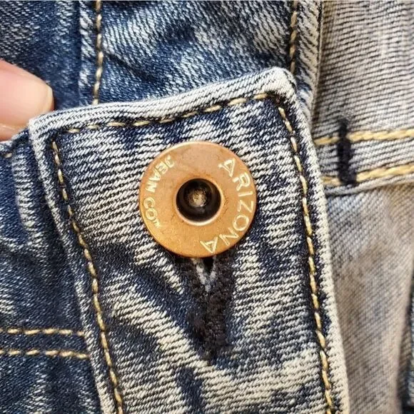 Arizona Womens Mid RiseDenim Short- - Picture 5 of 10